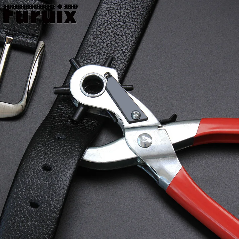 Leather Belt Hole Punch Plier Eyelet Puncher Revolve Sewing Machine Bag Setter Tool Watchband Strap Household leathercraft
Leather Belt Hole Punch Plier Eyelet Puncher Revolve Sewing Machine Bag Setter Tool Watchband Strap Household leathercraft