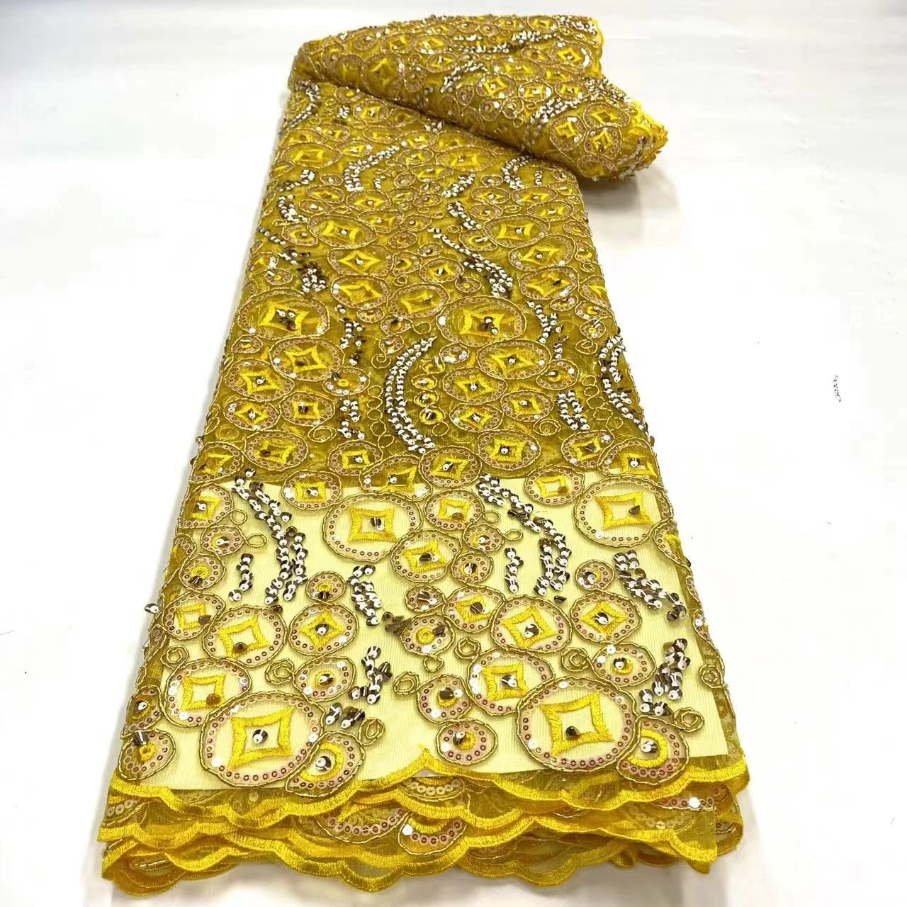 2023High Quality African Nigerian Tulle Lace Fabric For Sewing Wedding Party Gown Dress Embroidered Net Cloth 5Yard
2023High Quality African Nigerian Tulle Lace Fabric For Sewing Wedding Party Gown Dress Embroidered Net Cloth 5Yard