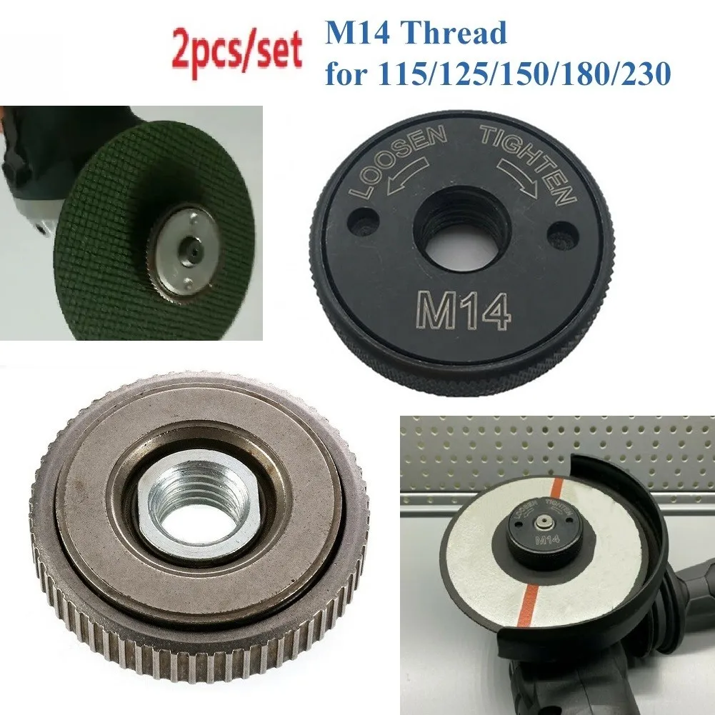 2 PCS M14 Angle Grinder Replacement Quick-Release Nut Clamping For 14mm Spindle Thread Angle Grinder Accessories
2 PCS M14 Angle Grinder Replacement Quick-Release Nut Clamping For 14mm Spindle Thread Angle Grinder Accessories