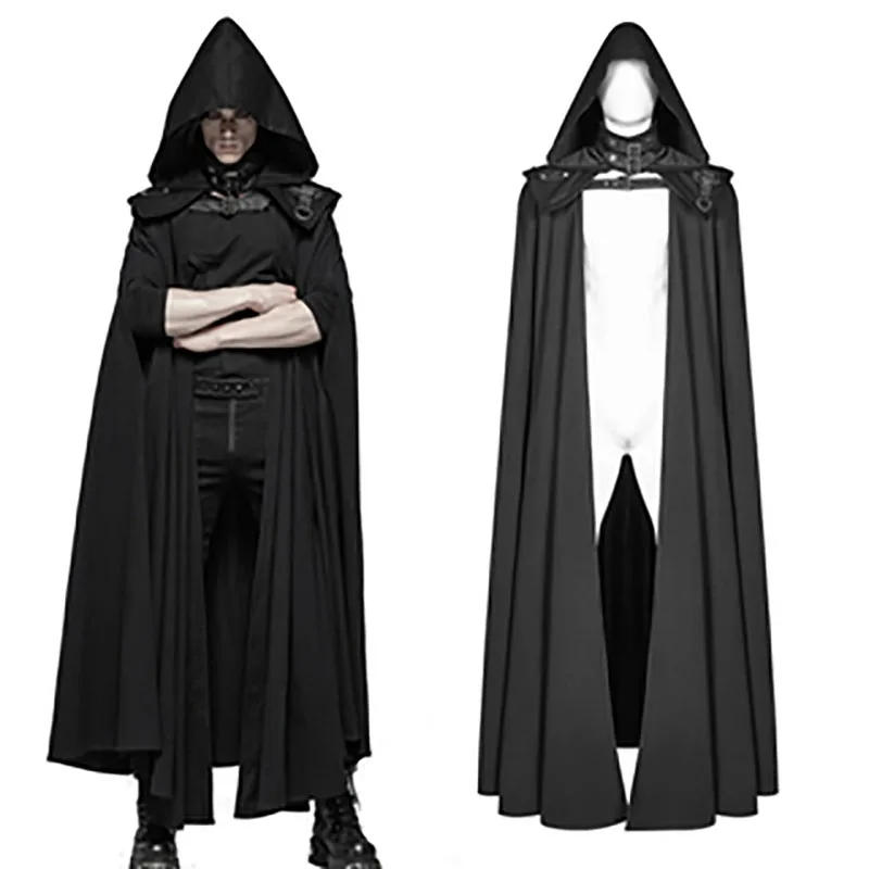 Medieval Cloak Cape Long Robe Costume Gothic Punk Hood Outfit Men Death Vampire Dark Costume Knight Warrior Cosplay For Adult
Medieval Cloak Cape Long Robe Costume Gothic Punk Hood Outfit Men Death Vampire Dark Costume Knight Warrior Cosplay For Adult