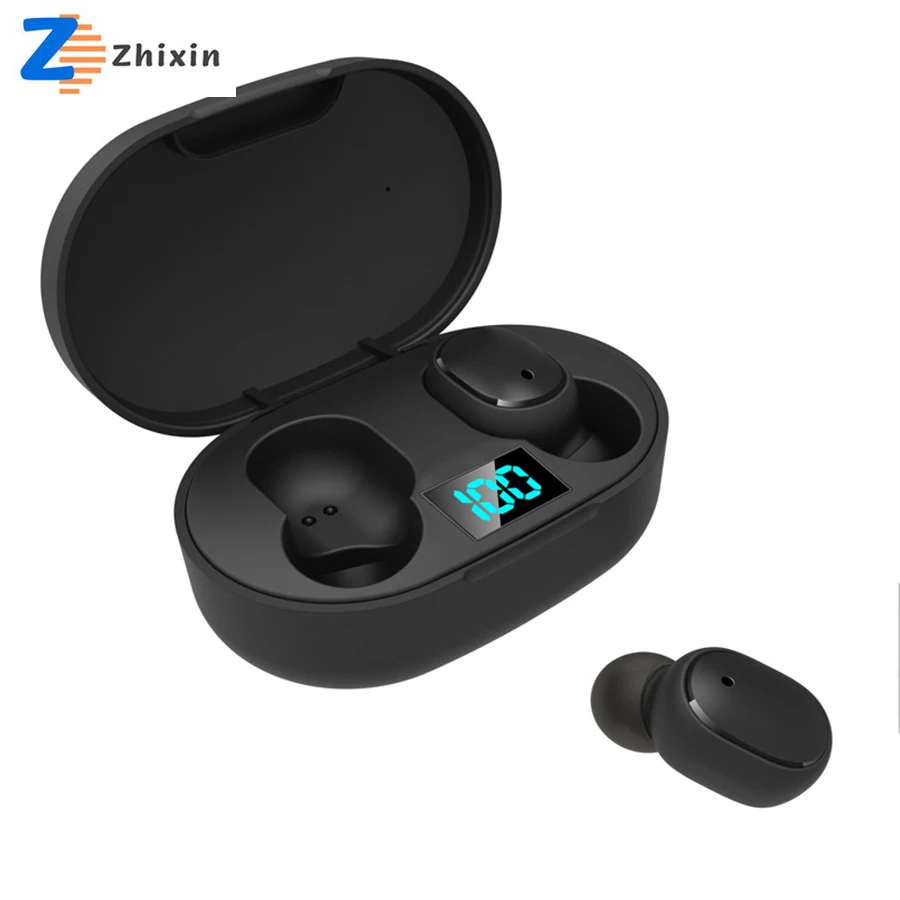 Bluetooth headset wireless E6S with digital black 5.0 invisible wireless outdoor sports tws headset air pods
Bluetooth headset wireless E6S with digital black 5.0 invisible wireless outdoor sports tws headset air pods