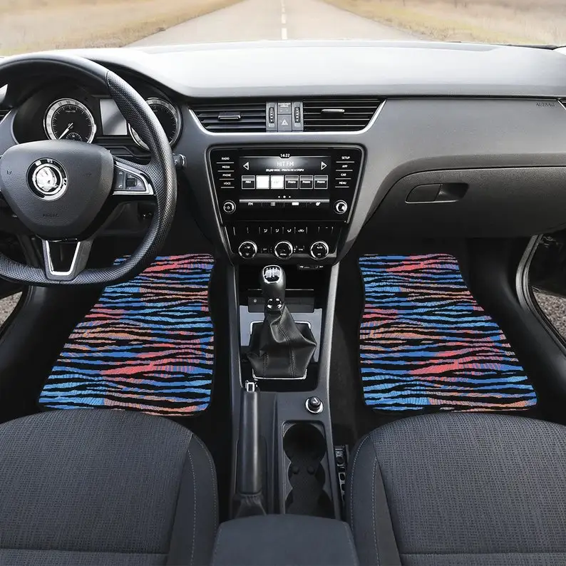 Blue Pink Animal Print Car Floor Mats Set, Front and Back Floor Mats for Car, Car Accessories
Blue Pink Animal Print Car Floor Mats Set, Front and Back Floor Mats for Car, Car Accessories