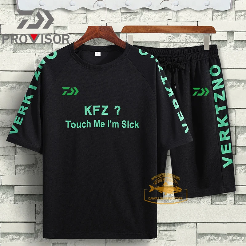 Daiwa Fishing Men's Tracksuit Sets Sweatsuit Men Sportwear Mesh T-shirts Summer Quick Dry Ice Silk Shorts Male
Daiwa Fishing Men's Tracksuit Sets Sweatsuit Men Sportwear Mesh T-shirts Summer Quick Dry Ice Silk Shorts Male