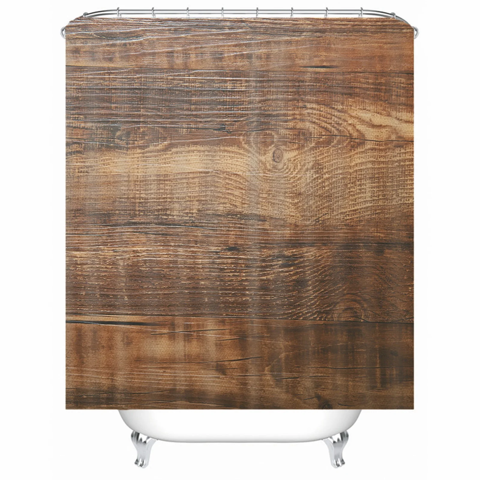 Shower Curtain Xl Polyester Wood Grain Brown Mold And Mildew Resistant Waterproof For Bathroom With Rustproof Grommets Hooks
Shower Curtain Xl Polyester Wood Grain Brown Mold And Mildew Resistant Waterproof For Bathroom With Rustproof Grommets Hooks
