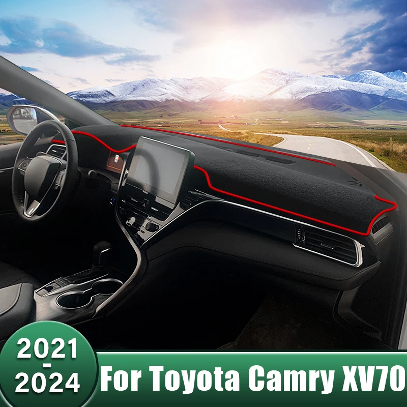 Car Dashboard Cover Instrument Panel Carpets Anti-Slip Case Sun Shade Mats Accessories For Toyota Camry XV70 2021 2022 2023 2024 
Car Dashboard Cover Instrument Panel Carpets Anti-Slip Case Sun Shade Mats Accessories For Toyota Camry XV70 2021 2022 2023 2024