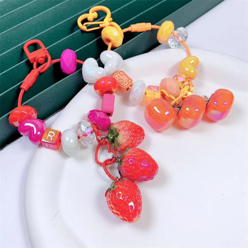 Keychain Cute Persimmon Strawberry Keyring Bag Pendant Car Keyholder Creative Bag Charm Accessories
Keychain Cute Persimmon Strawberry Keyring Bag Pendant Car Keyholder Creative Bag Charm Accessories
