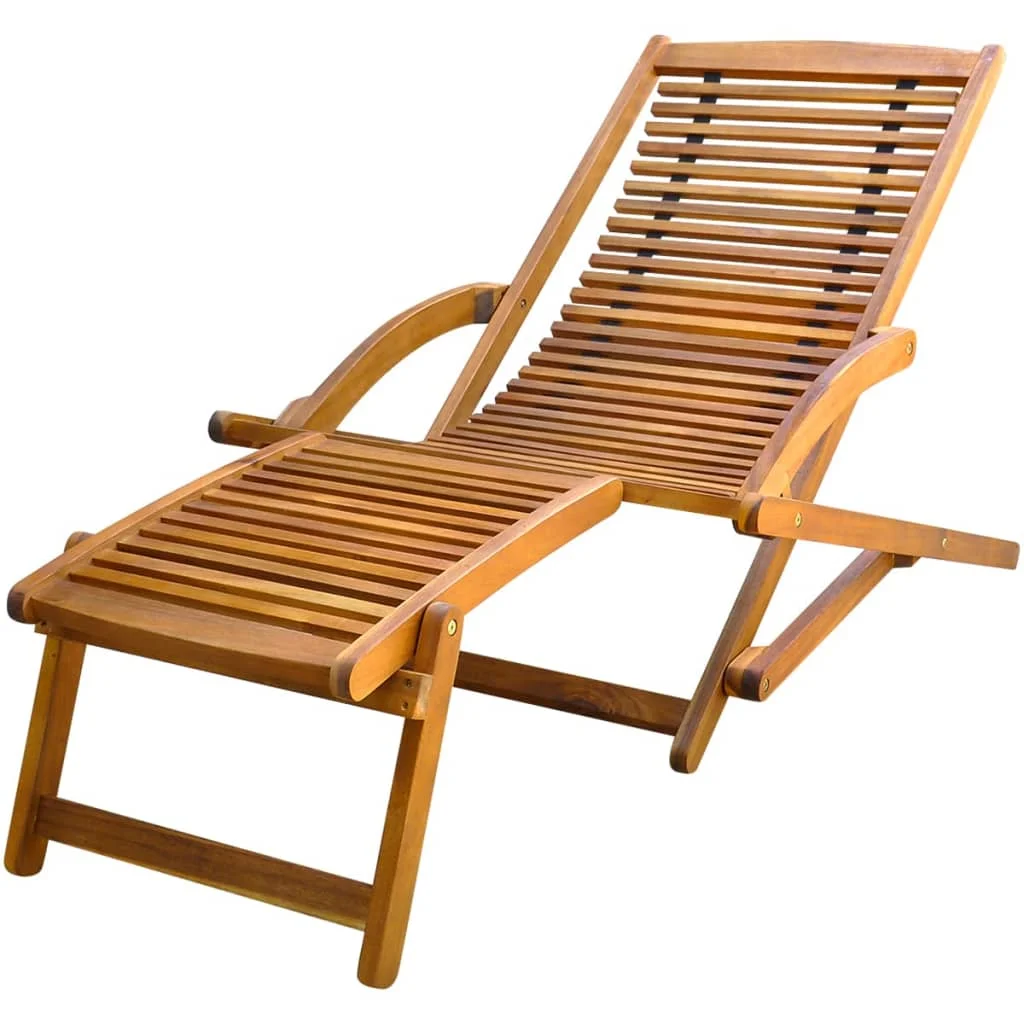 Outdoor Patio Garden Sun Lounger Lounge Chairs for Pool Outside Deck with Footrest Solid Acacia Wood
Outdoor Patio Garden Sun Lounger Lounge Chairs for Pool Outside Deck with Footrest Solid Acacia Wood