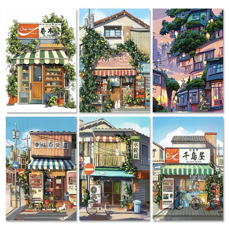 GATYZTORY Classic Painting by numbers Store Kits Picture Handpainted Painting Drawing Oil House Decor Unique gift
GATYZTORY Classic Painting by numbers Store Kits Picture Handpainted Painting Drawing Oil House Decor Unique gift