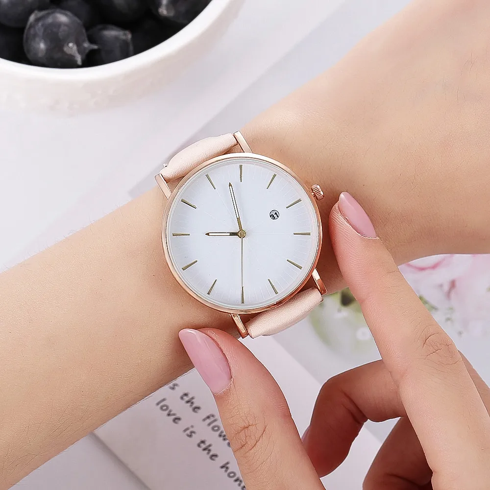 Women Minimalist Calendar Quartz Watch Men Fashion Leather Belt Business Watches Lady Casual Wrist Watch relogio feminino
Women Minimalist Calendar Quartz Watch Men Fashion Leather Belt Business Watches Lady Casual Wrist Watch relogio feminino