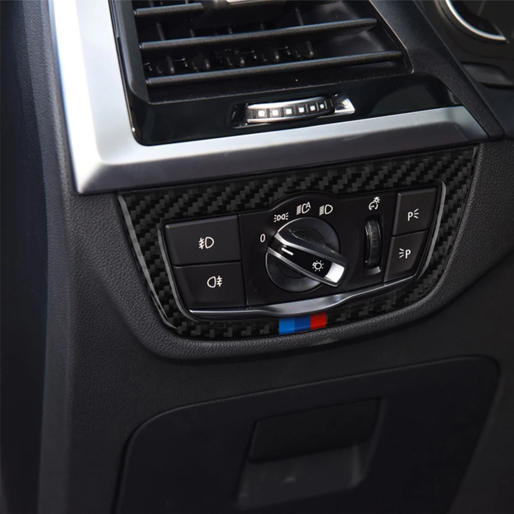 Carbon Fiber Car Headlight Switch Button Cover Frame Decorative Sticker Interior For BMW X3 G01 G08 X4 G02 Modified Accessories
Carbon Fiber Car Headlight Switch Button Cover Frame Decorative Sticker Interior For BMW X3 G01 G08 X4 G02 Modified Accessories