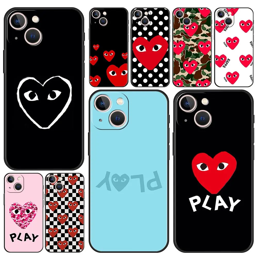Play Heart Comme D-Des Garcons Soft Case For iPhone 13 Mini 11 12 Pro Max XR 7 X 8 XS 6 6S Plus 5 5S SE TPU Black Phone Cover
Play Heart Comme D-Des Garcons Soft Case For iPhone 13 Mini 11 12 Pro Max XR 7 X 8 XS 6 6S Plus 5 5S SE TPU Black Phone Cover