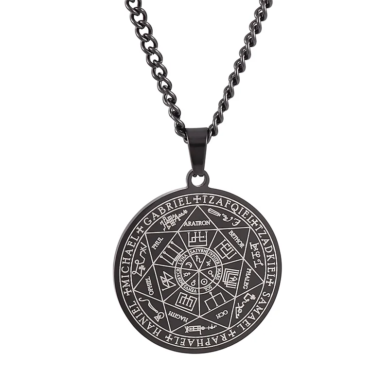 Pendant Stainless Steel Link Chain Necklace Circle Black Gold Silver Color Rune Choker Necklace For Men Gift Jewelry Wholesale
Pendant Stainless Steel Link Chain Necklace Circle Black Gold Silver Color Rune Choker Necklace For Men Gift Jewelry Wholesale