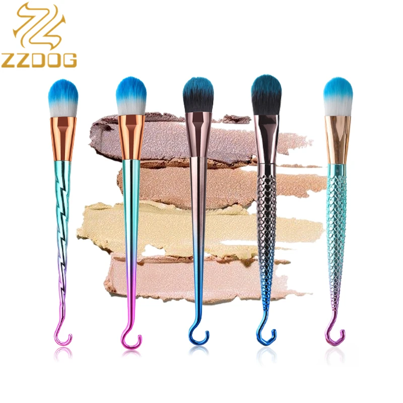 ZZDOG 1Pcs Mermaid Professional Liquid Foundation Shadow Repairing Makeup Brush Seamless Flat Head Arc Beauty Brushes Hangable
ZZDOG 1Pcs Mermaid Professional Liquid Foundation Shadow Repairing Makeup Brush Seamless Flat Head Arc Beauty Brushes Hangable