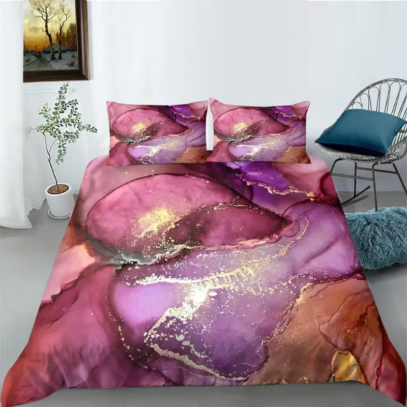 Marble Duvet Cover Set Pink Printed Queen Size Bedding for Girls TeensSet Polyester Abstract Print Decor Golden Comforter Cover
Marble Duvet Cover Set Pink Printed Queen Size Bedding for Girls TeensSet Polyester Abstract Print Decor Golden Comforter Cover