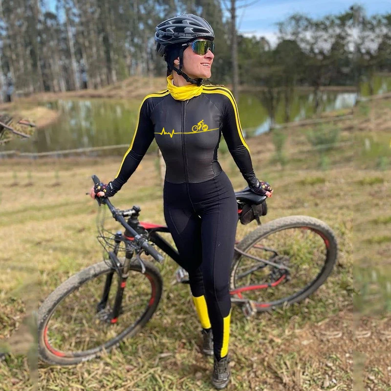 Spring Female Cycling Coverall Jumpsuit Long Suits Triathlon Bicycle Jersey Clothing Riding MTB Running Skinsuit Kits Outfit
Spring Female Cycling Coverall Jumpsuit Long Suits Triathlon Bicycle Jersey Clothing Riding MTB Running Skinsuit Kits Outfit