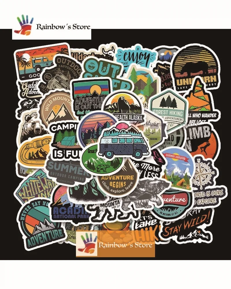 50pcs Outdoor Scenery Suitcase Trolley Case Car Skateboard Cartoon Travel Adventure Stickers Waterproof Wholesale CustomHelmet
50pcs Outdoor Scenery Suitcase Trolley Case Car Skateboard Cartoon Travel Adventure Stickers Waterproof Wholesale CustomHelmet