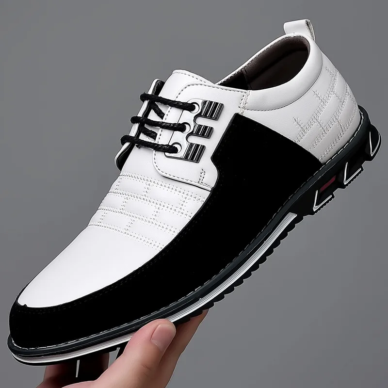 2023 Men Sneakers Shoes Fashion Brand Classic Lace-Up Casual Loafers Pu Leather Shoes Black Breathable Business Men Shoes
2023 Men Sneakers Shoes Fashion Brand Classic Lace-Up Casual Loafers Pu Leather Shoes Black Breathable Business Men Shoes