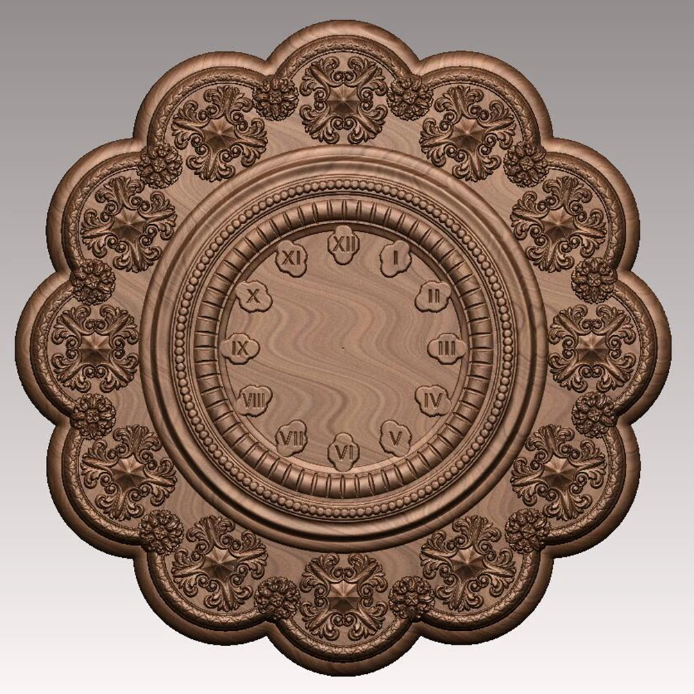 3D Model STL File Wall Clock Model Floral Pattern Relief for CNC Router Engraving Support ZBrush Artcam Aspire Cut3d
3D Model STL File Wall Clock Model Floral Pattern Relief for CNC Router Engraving Support ZBrush Artcam Aspire Cut3d