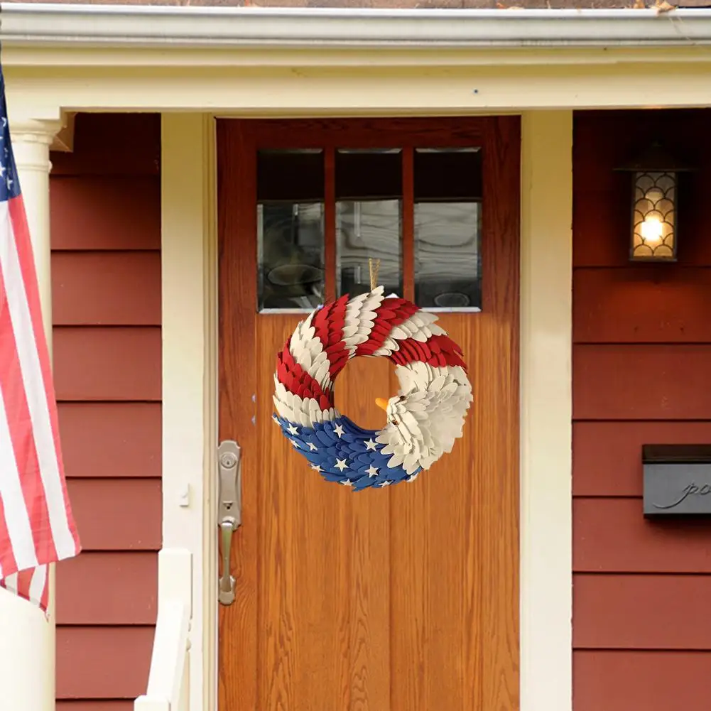 Delicate Wreath Pendant Independence Day Wreath Hanging Ornament Scratch-proof Veterans Day Festival Wreath Decoration 
Delicate Wreath Pendant Independence Day Wreath Hanging Ornament Scratch-proof Veterans Day Festival Wreath Decoration