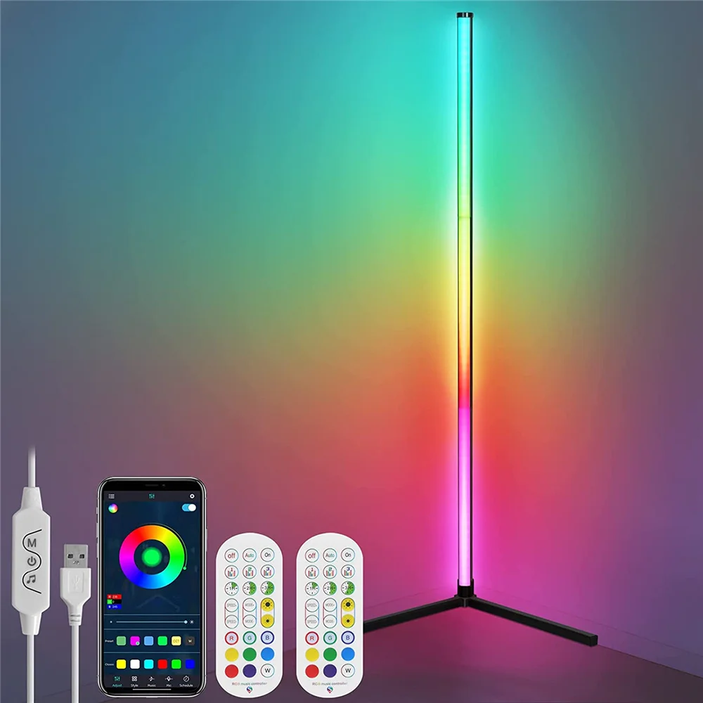 RGB светодиодная угловая Напольная Лампа, цветная меняющаяся приглушаемая умная лампа с дистанционным управлением через приложение, стоячи...
RGB светодиодная угловая Напольная Лампа, цветная меняющаяся приглушаемая умная лампа с дистанционным управлением через приложение, стоячи...