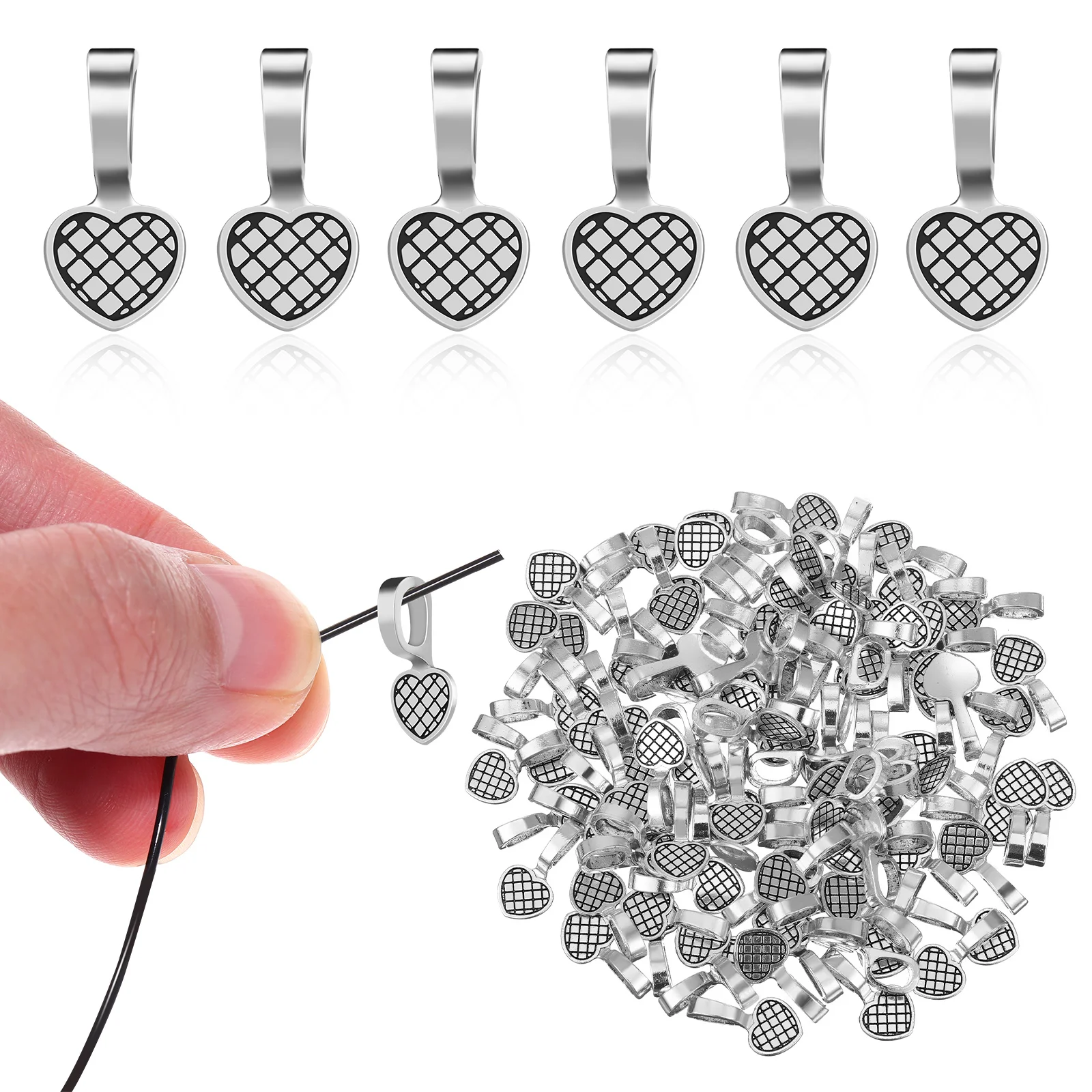 DIY Charms Pendant Keychain Jewelry Bails For Pendants Men Necklace Making Bracelet
DIY Charms Pendant Keychain Jewelry Bails For Pendants Men Necklace Making Bracelet