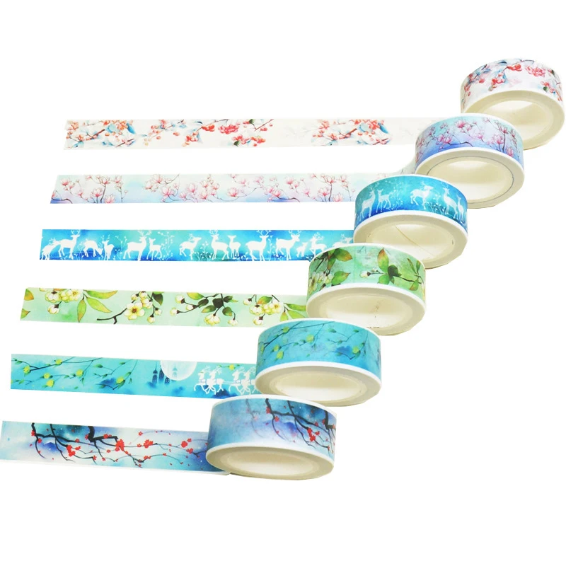 1pc Flower Scenery Masking Tapes 1.5cm*7m Washi Tape DIY Scrapbook Diary Album Decoration Stationery Gifts Office Supplies
1pc Flower Scenery Masking Tapes 1.5cm*7m Washi Tape DIY Scrapbook Diary Album Decoration Stationery Gifts Office Supplies