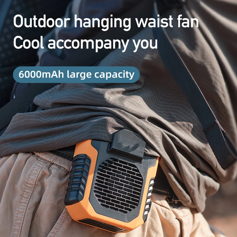 6000mAH Hanging Neck And Waist Fan USB Mini Portable Rechargeable Fan For Outdoor Camping Hiking Climbing Running Sports
6000mAH Hanging Neck And Waist Fan USB Mini Portable Rechargeable Fan For Outdoor Camping Hiking Climbing Running Sports