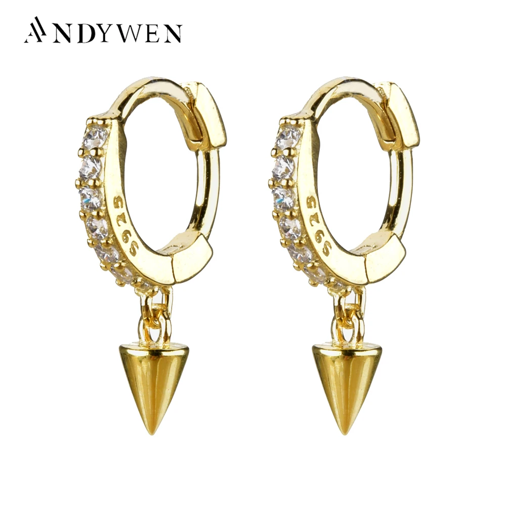 ANDYWEN 925 Sterling Mini 6.5mm Spike Huggies Small Hoops Loop Circle Ring Crystal CZ Women Piercing Clips On Earring Jewelry
ANDYWEN 925 Sterling Mini 6.5mm Spike Huggies Small Hoops Loop Circle Ring Crystal CZ Women Piercing Clips On Earring Jewelry