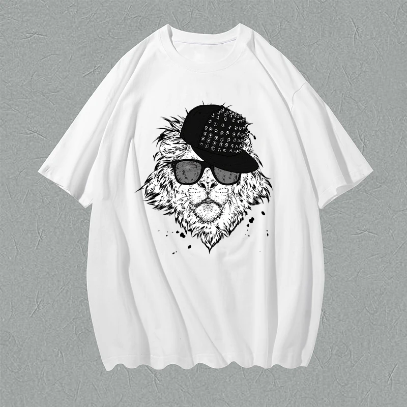 Lion Black Unisex Costume Retro Couple Camiseta Cool Gifts Big Size Love Korea Top Tees
Lion Black Unisex Costume Retro Couple Camiseta Cool Gifts Big Size Love Korea Top Tees