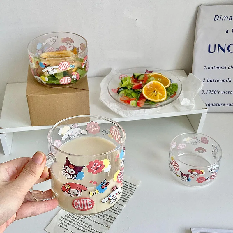 Kawaii Glass Cup Sanrio Kuromi MyMelody Cinnamoroll Cartoon Cute High Temperature Resistant Water Cup Coffee Cup Gift for Girls
Kawaii Glass Cup Sanrio Kuromi MyMelody Cinnamoroll Cartoon Cute High Temperature Resistant Water Cup Coffee Cup Gift for Girls