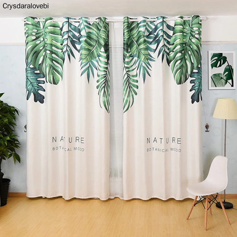 Semi Blackout Curtains for Living Room Bedroom Modern Curtain Green Leaves Printed Window Treatment Blinds Drapes
Semi Blackout Curtains for Living Room Bedroom Modern Curtain Green Leaves Printed Window Treatment Blinds Drapes