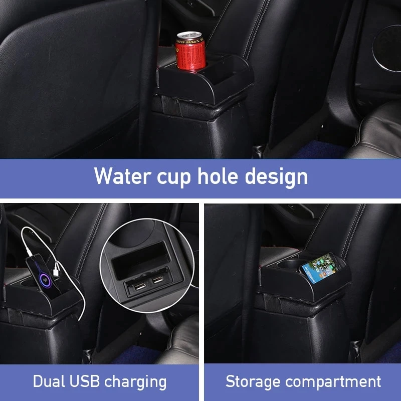 Auto Armrest With Cup Holder Universal Leather Storage Box Soft Elbow Suppoty Cushion Multi-functional Movable Armrest for Car
Auto Armrest With Cup Holder Universal Leather Storage Box Soft Elbow Suppoty Cushion Multi-functional Movable Armrest for Car