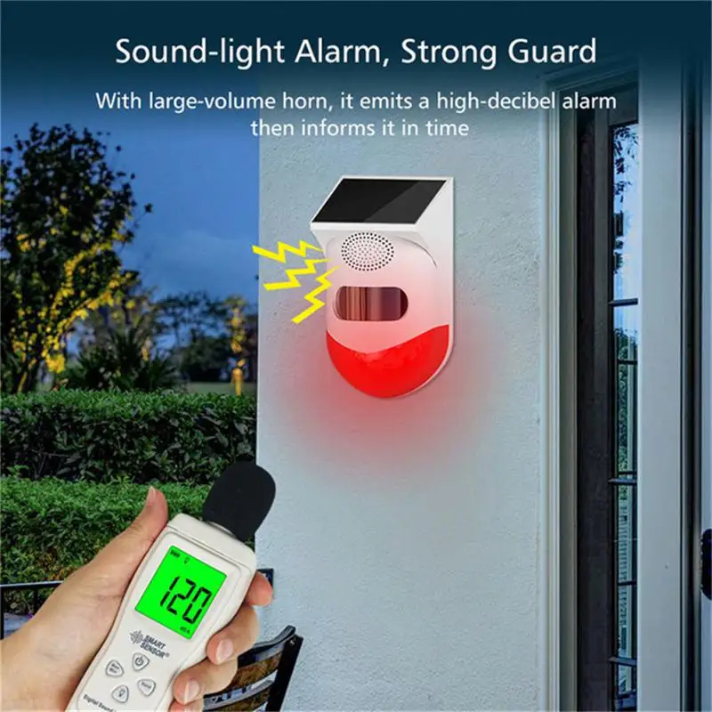 RF433 Wireless Solar Infrared Alarm Detector Sensor Remote Control Home Burglar Security Alarm Siren PIR Motion Sensor Detector
RF433 Wireless Solar Infrared Alarm Detector Sensor Remote Control Home Burglar Security Alarm Siren PIR Motion Sensor Detector