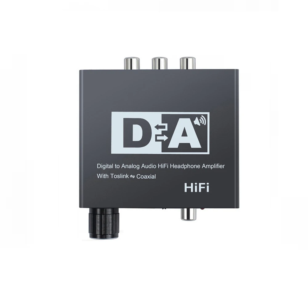 Hifi DAC Amp Digital To Analog Audio Converter RCA 3.5mm Headphone Amplifier Toslink Optical Coaxial Output Portable DAC 24bit
Hifi DAC Amp Digital To Analog Audio Converter RCA 3.5mm Headphone Amplifier Toslink Optical Coaxial Output Portable DAC 24bit