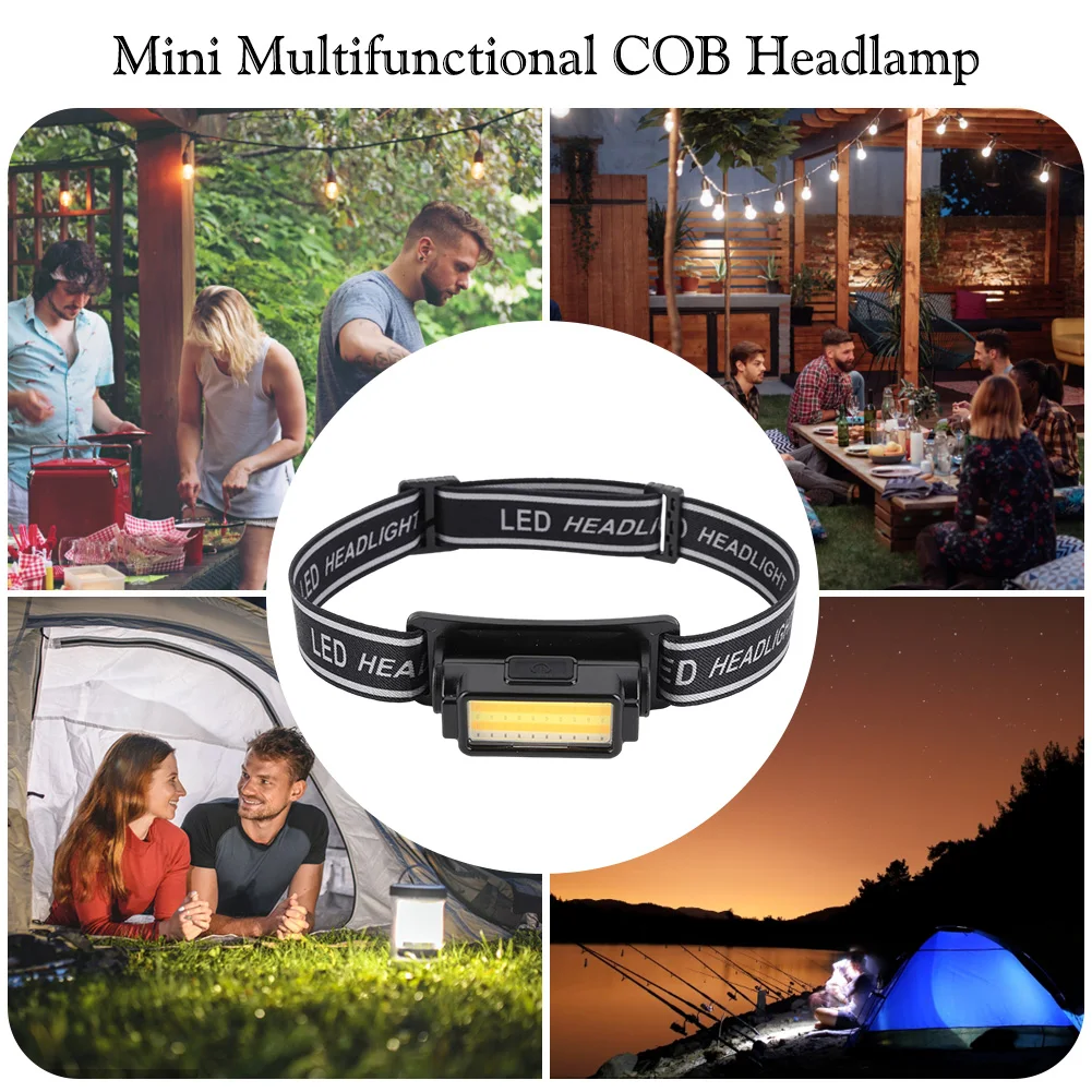 Outdoor Headlight 4 Gear COB Head Flashlight Type C Charging LED Head Lamp 3 Color Light Portable Head Torch for Hiking Climbing
Outdoor Headlight 4 Gear COB Head Flashlight Type C Charging LED Head Lamp 3 Color Light Portable Head Torch for Hiking Climbing