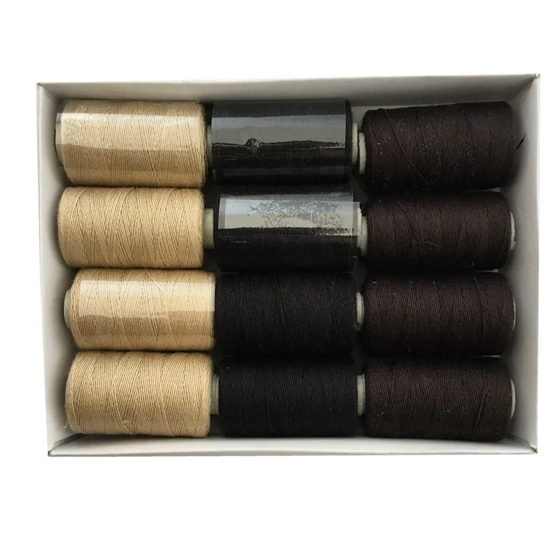 12 rolls BLACK Hair Weaving Thread Cotton Sewing Thread 1000 yards 12 rolls one box gift 1 pc 6.5cm C curved needle
12 rolls BLACK Hair Weaving Thread Cotton Sewing Thread 1000 yards 12 rolls one box gift 1 pc 6.5cm C curved needle