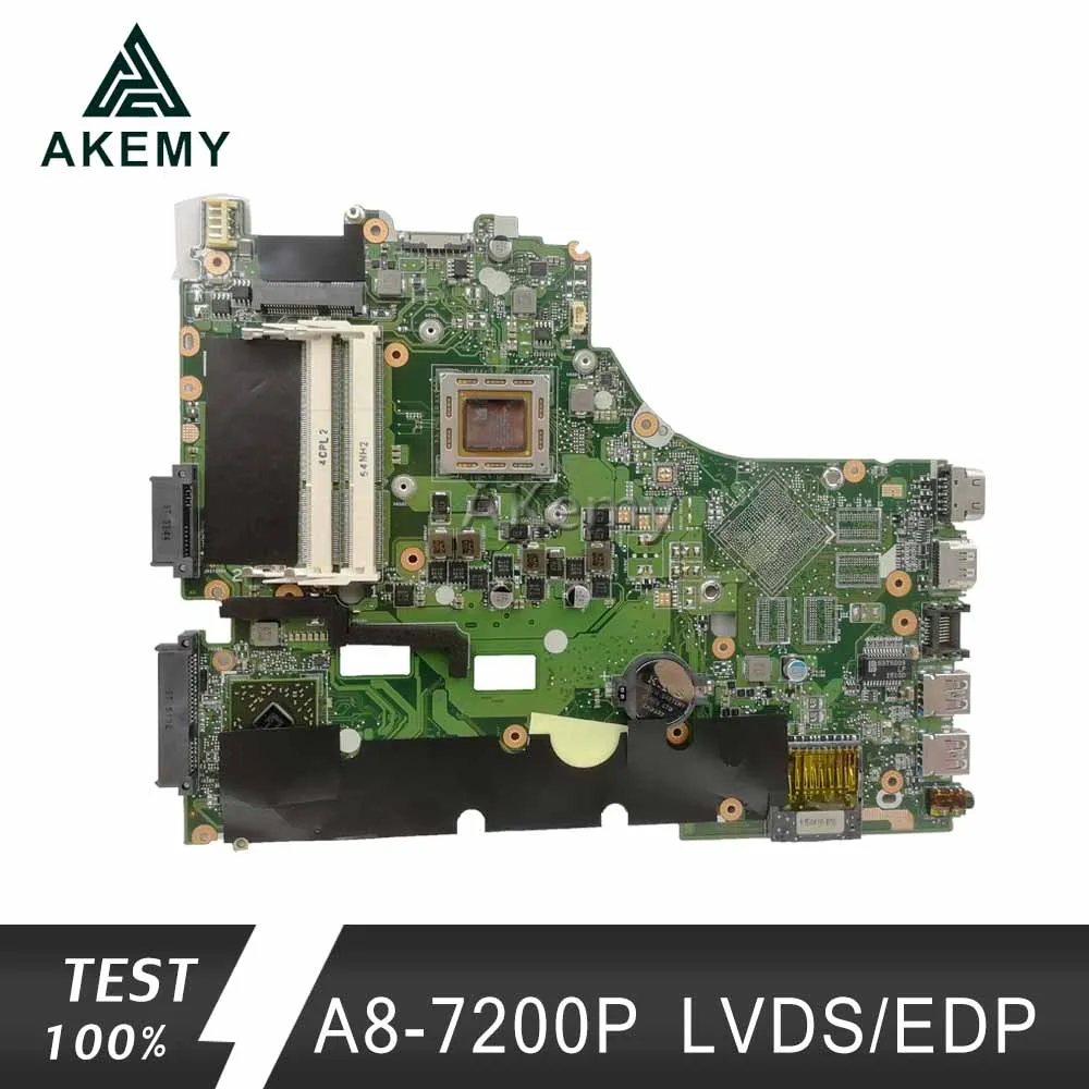 Akemy X550ZA Laptop motherboard For Asus X550ZA X550ZE X550Z X550 K550Z X555Z VM590Z Test original mainboard A8-7200P LVDS/EDP
Akemy X550ZA Laptop motherboard For Asus X550ZA X550ZE X550Z X550 K550Z X555Z VM590Z Test original mainboard A8-7200P LVDS/EDP