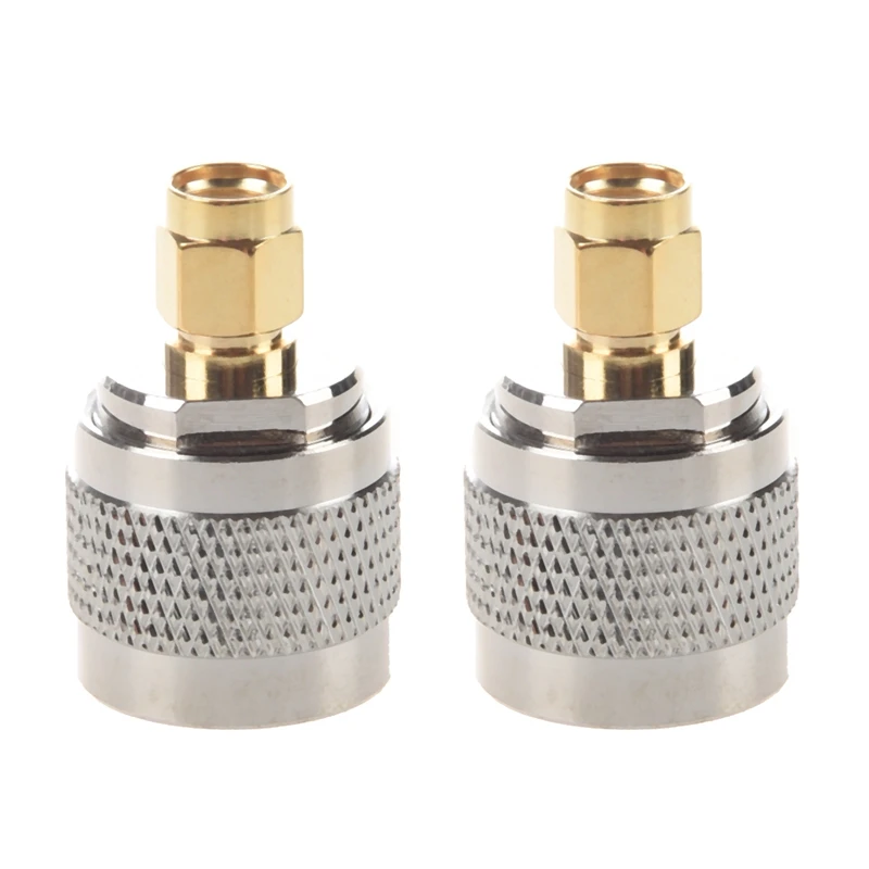 2X N Type Male To RP-SMA Male Plug Adapter Coaxial Cable Connector 
2X N Type Male To RP-SMA Male Plug Adapter Coaxial Cable Connector