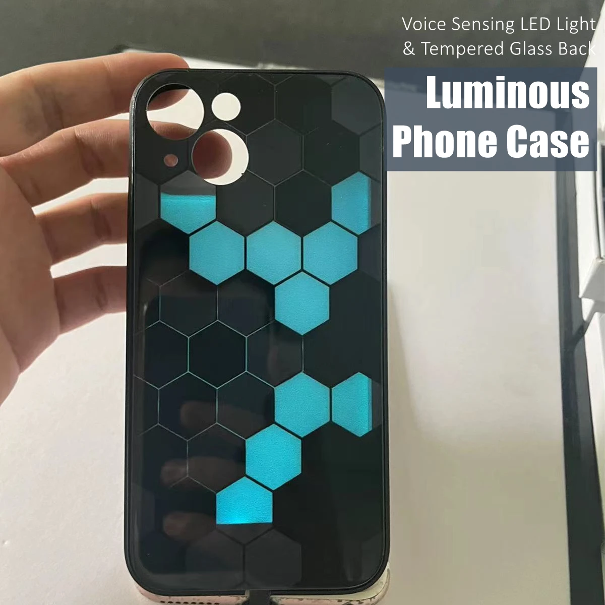Honeycomb Colorful LED Light Glow Luminous Tempered Glass Phone Case for Samsung S21 S22 S23 Note 10 20 A14 A54 A73 Plus Ultra
Honeycomb Colorful LED Light Glow Luminous Tempered Glass Phone Case for Samsung S21 S22 S23 Note 10 20 A14 A54 A73 Plus Ultra