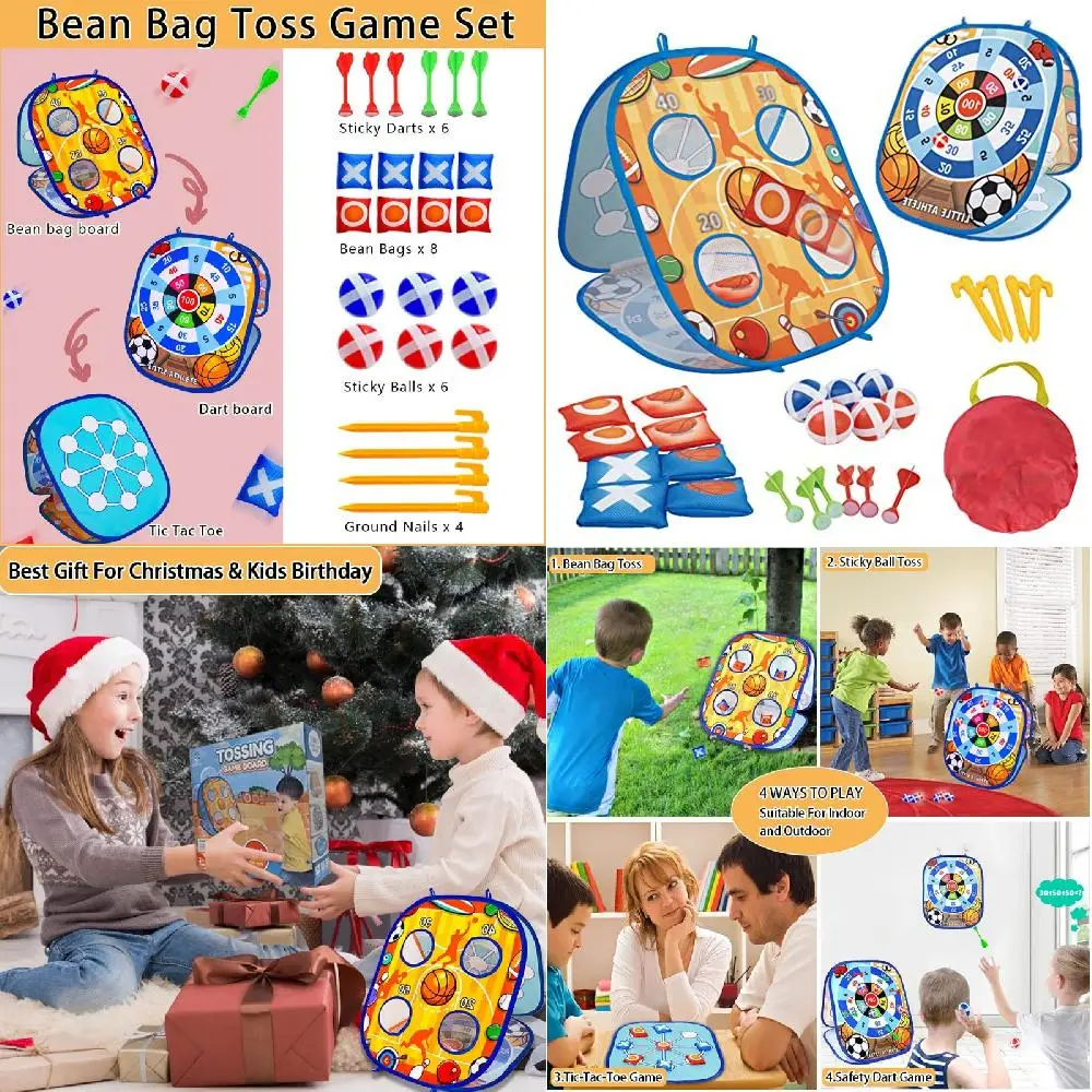 Captivating Kids' Family Set - 3+ Age Tic Tac Toe, Toss Game, Cornhole & Sandbag; Indoor & Outdoor Throwing Fun! Perfect Activit
Captivating Kids' Family Set - 3+ Age Tic Tac Toe, Toss Game, Cornhole & Sandbag; Indoor & Outdoor Throwing Fun! Perfect Activit
