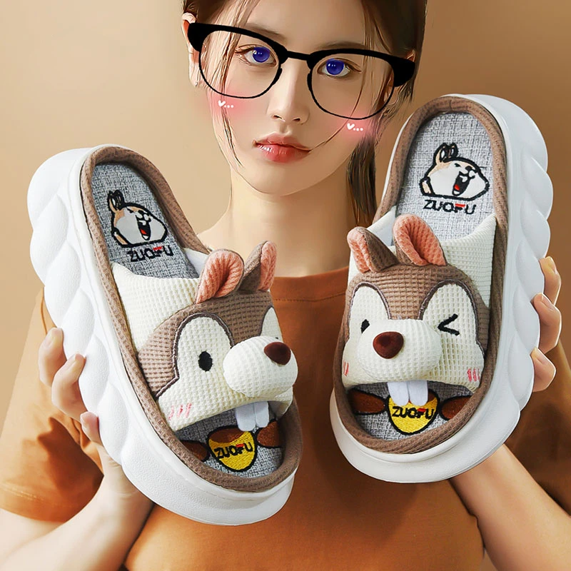 Mo Dou All Senson Designer Slippers Cute Cartoon Lovely Animals Bedroom Cotton Home Shoes Indoor Thick Sole Couples Men Women
Mo Dou All Senson Designer Slippers Cute Cartoon Lovely Animals Bedroom Cotton Home Shoes Indoor Thick Sole Couples Men Women
