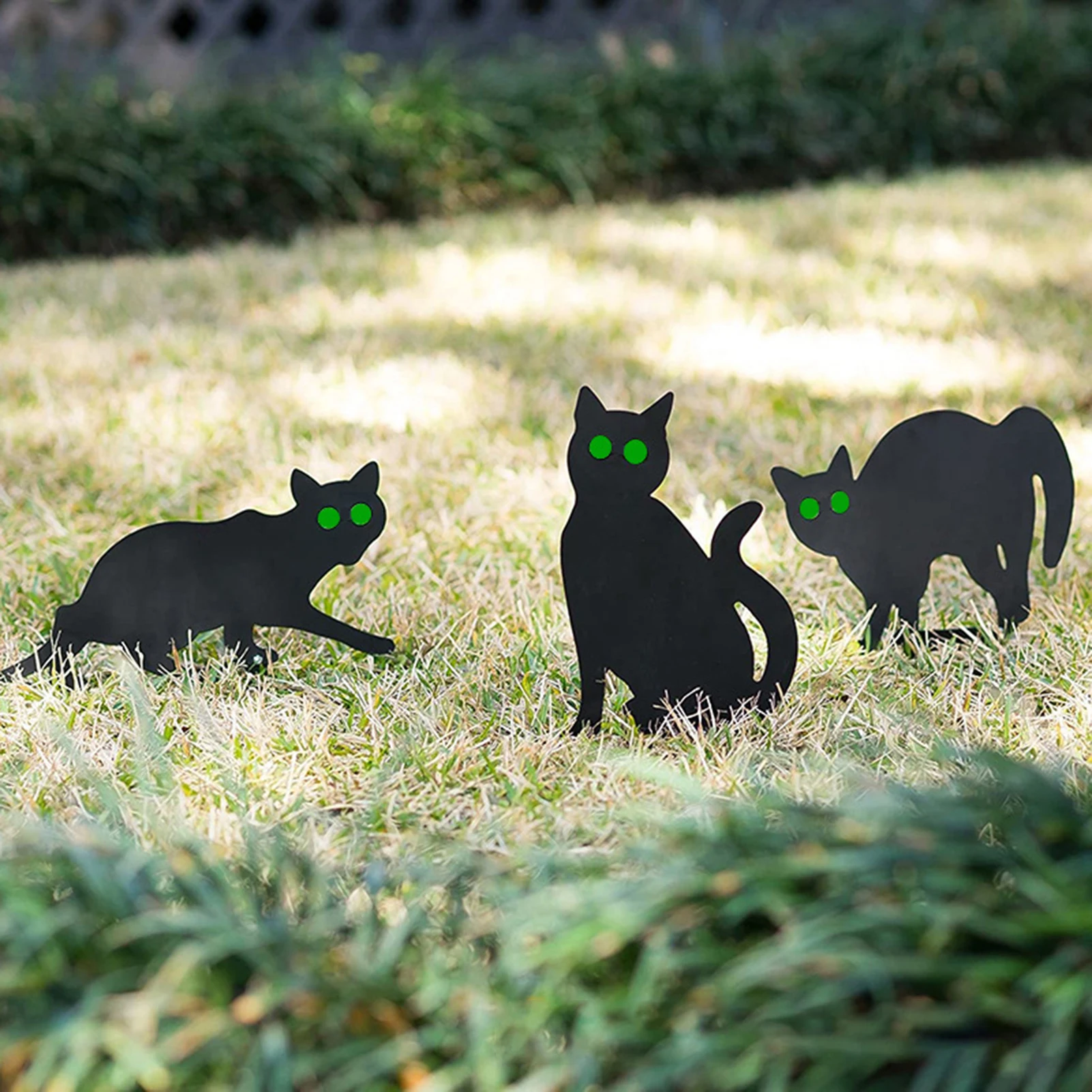 Creative Green Eyes Black Cat Garden Silhouette Stakes Halloween Ornament Cat Decorations Yard Sign Courtyard Lawn Scary Decor
Creative Green Eyes Black Cat Garden Silhouette Stakes Halloween Ornament Cat Decorations Yard Sign Courtyard Lawn Scary Decor
