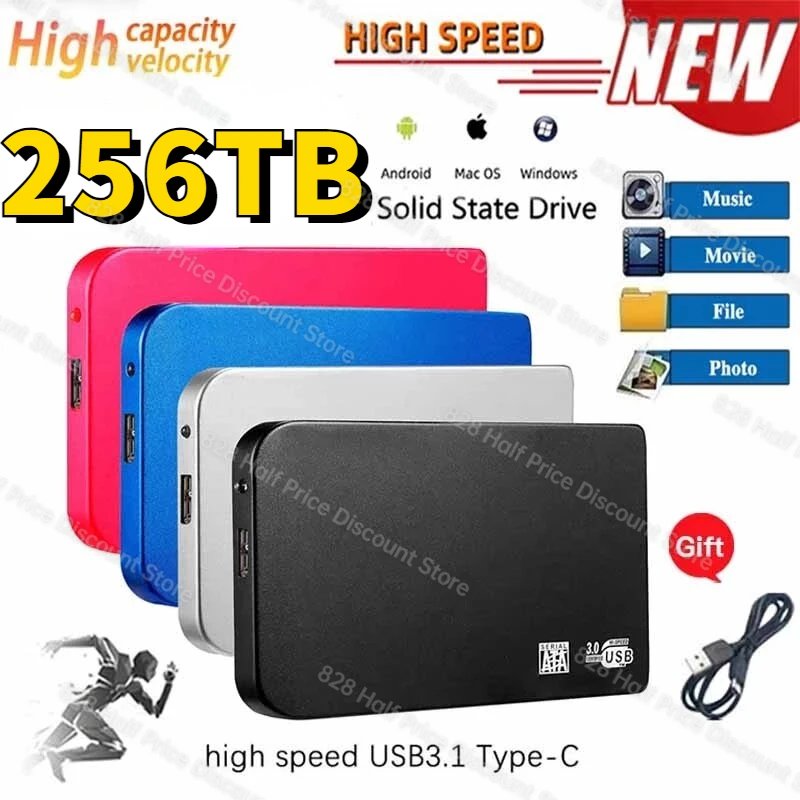 Portable Original 500GB 64TB 2tb SSD External Solid State Hard Drive USB3.0 Interface 16TB HDD Mobile disco duro for Laptops Ps4
Portable Original 500GB 64TB 2tb SSD External Solid State Hard Drive USB3.0 Interface 16TB HDD Mobile disco duro for Laptops Ps4