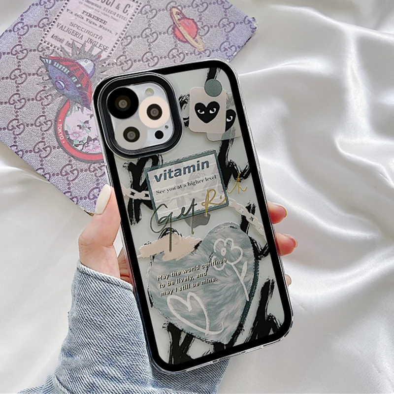 Fashion Brand LoveiPhone13Mobile Phone Shell Apple11/12/13/pro/maxSilicone7p8pSoft Shellse2/6s
Fashion Brand LoveiPhone13Mobile Phone Shell Apple11/12/13/pro/maxSilicone7p8pSoft Shellse2/6s