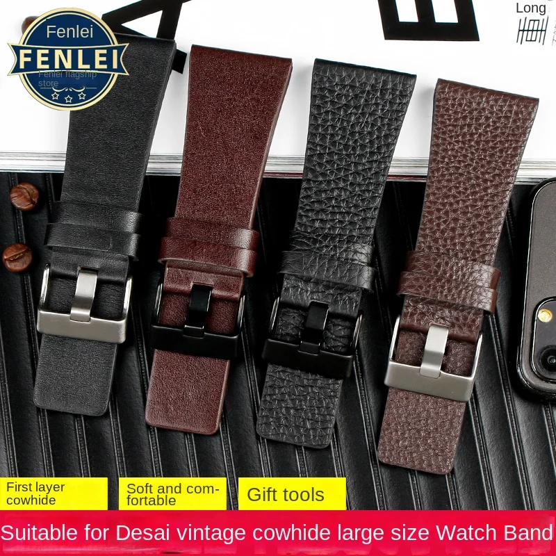 

Genuine Leather Watch Strap For Diesel Friday DZ7406 DZ7408 DZ4280 DZ4343 Watchband 22 24 26MM 27 28mm 30mm 32mm Men's Bracelet