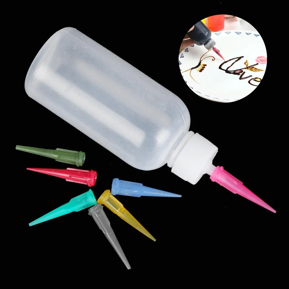 50ml Painting Squeeze Bottles With 7 Nozzles Plastic Jam Baking Pastry Tattoo Ketchup Dispenser Sauce Cake Decoration Craft Tool
50ml Painting Squeeze Bottles With 7 Nozzles Plastic Jam Baking Pastry Tattoo Ketchup Dispenser Sauce Cake Decoration Craft Tool