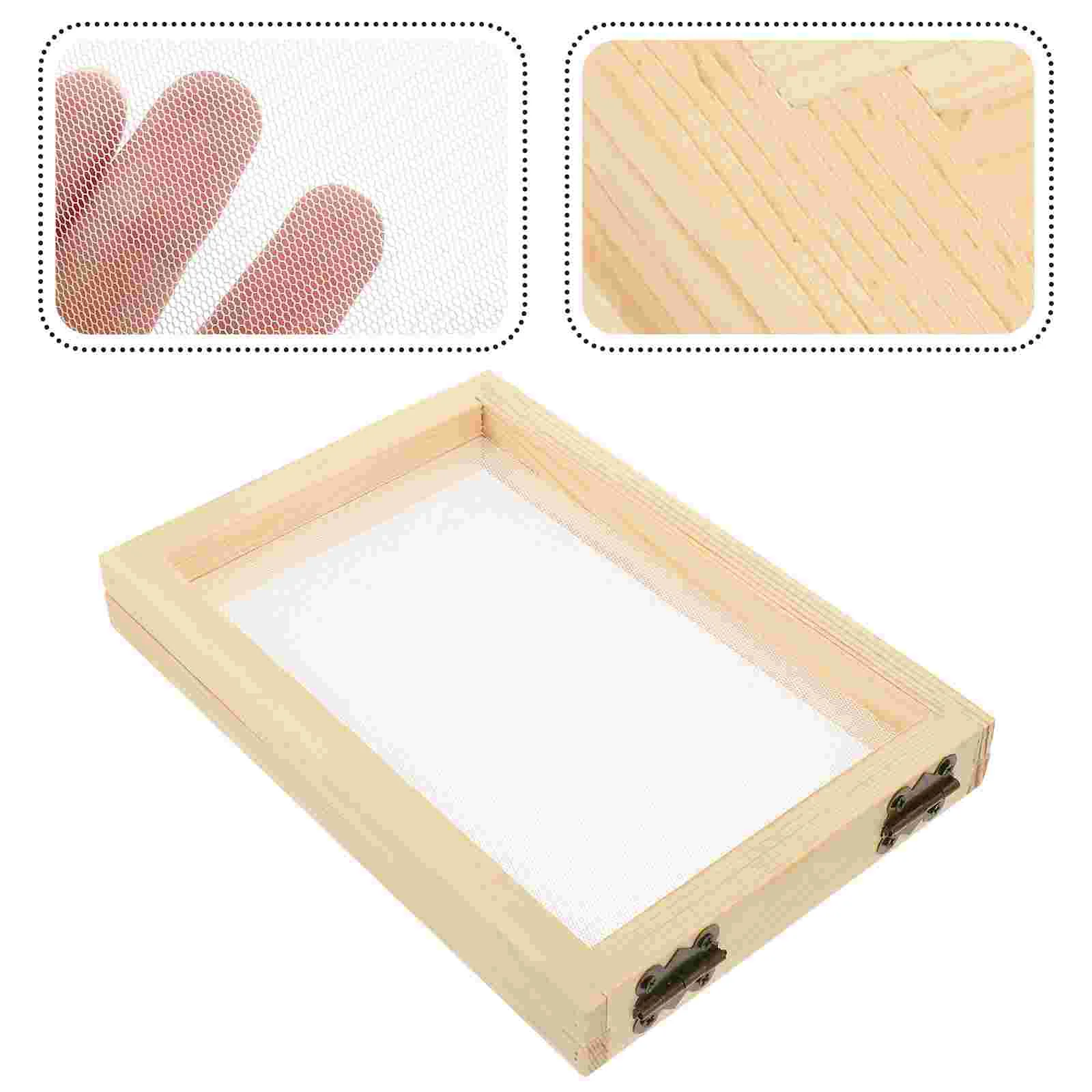 Screen Paper Frame Papermaking Making Wooden Printing Silk Wood Photo Flower Dried Screens Frames Molds Make Handmade Diy
Screen Paper Frame Papermaking Making Wooden Printing Silk Wood Photo Flower Dried Screens Frames Molds Make Handmade Diy