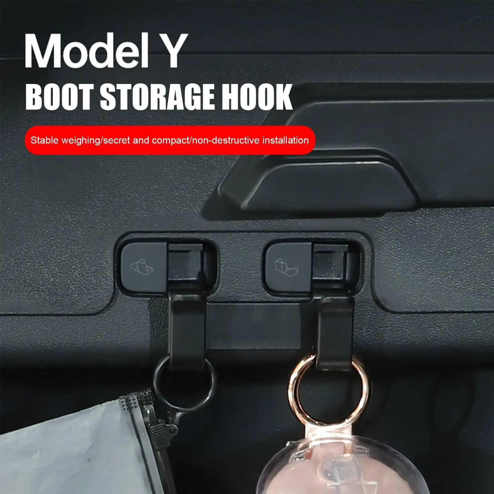 For Tesla Model Y Rear Trunk Hook Storage Holder for Luggage Bag Umbrella Hanger ABS Hooks Model Y 2022 Interior Accessories
For Tesla Model Y Rear Trunk Hook Storage Holder for Luggage Bag Umbrella Hanger ABS Hooks Model Y 2022 Interior Accessories