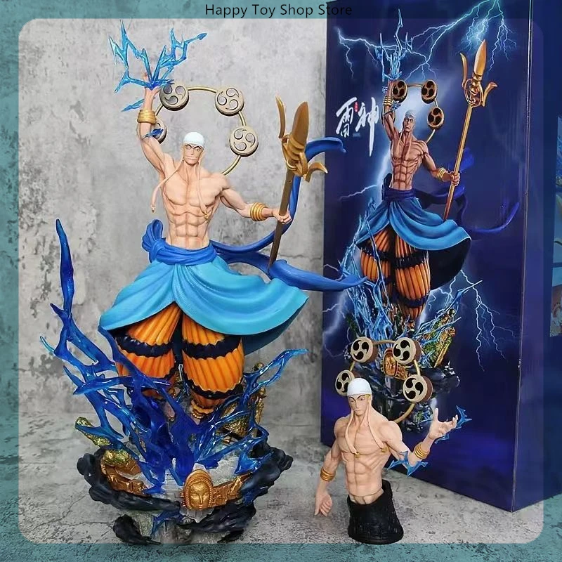 45 см Lx One Piece Enel Thunder God Big Player Аниме Фигурка Модель Gk Статуя Мальчики Коллекция