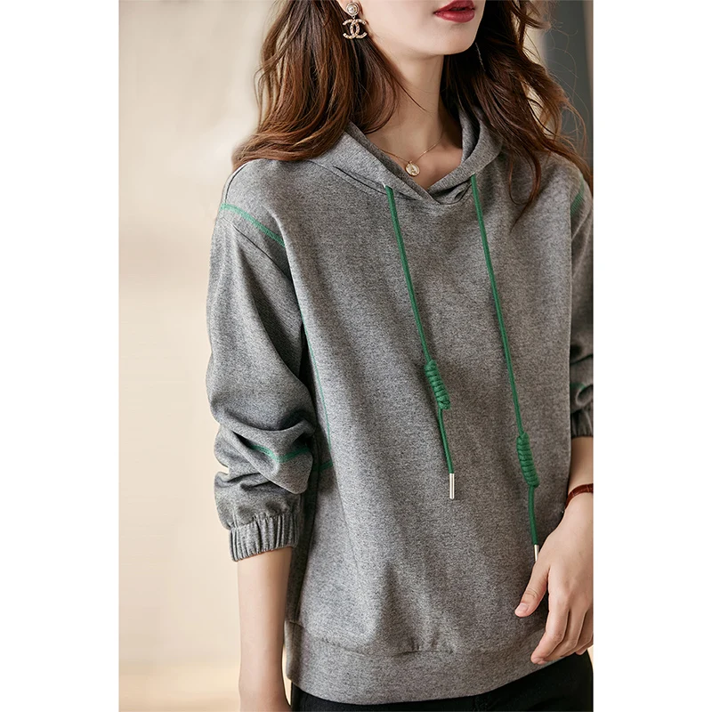 Vimly Pullover Hooded 2022 Women Autumn New Cotton Casual Top All Match Stylish Comfortable Long Sleeve Woman Sweatshirt V3779
Vimly Pullover Hooded 2022 Women Autumn New Cotton Casual Top All Match Stylish Comfortable Long Sleeve Woman Sweatshirt V3779